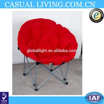 Folding Moon Chair with Steel Frame