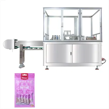 Automatic Four-Side Sealing Bag Packing Machine for Cat Food in Premade Bags