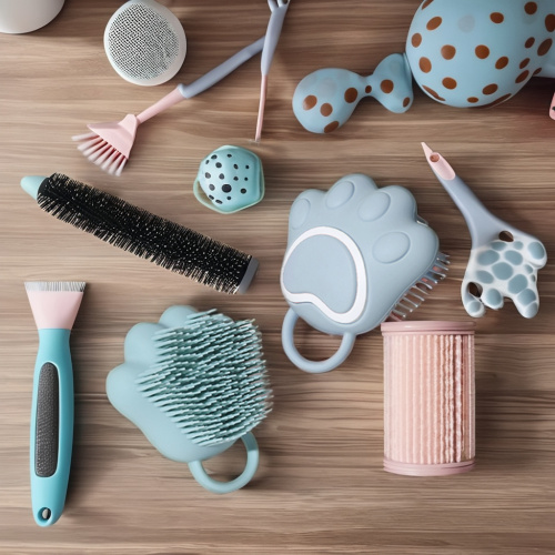 Silicone Pet Hair Removal Bath Shower Massage Brush