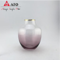 ATO Simple Style Round Shape Mouth Blowing vase