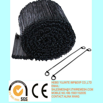 High quality black double loop tie wire