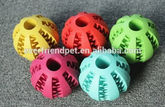 2016 Eco friendly rubber pet ball dog toys manufacture