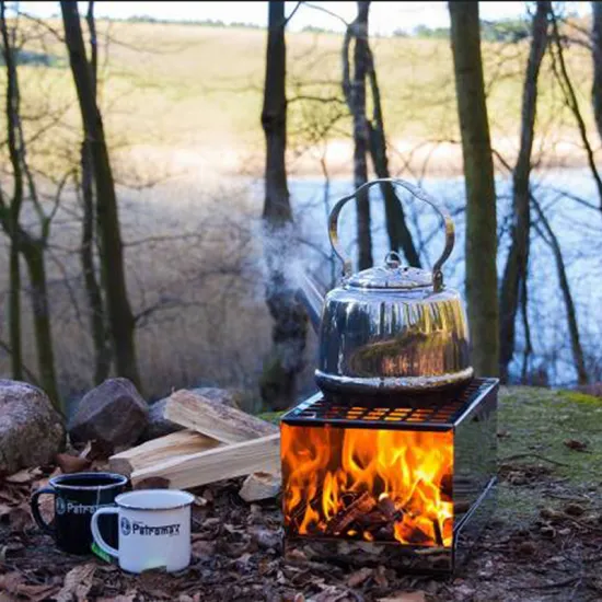 Portable Stainless Steel Outdoor BBQ Grill  Convenient Charcoal Barbecue with Folding Feature  Easily Cleaned Not Coated