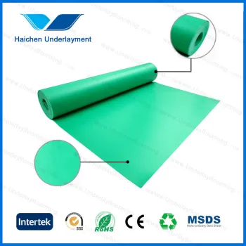 Green EVA pe foam roller underlay for hardwood flooring