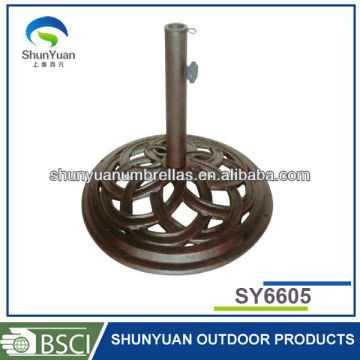 Garden umbrella round steel carving umbrella base