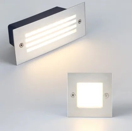 Hot Sale IP65 LED Rectangle Recessed Wall Footlight