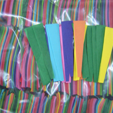 Confeti de tejido trapezoide multicolor