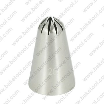 Stainless steel cake decorating nozzes,closed star pastry nozzles,cake nozzles,piping nozzles