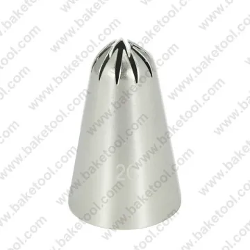 Stainless steel cake decorating nozzes,closed star pastry nozzles,cake nozzles,piping nozzles