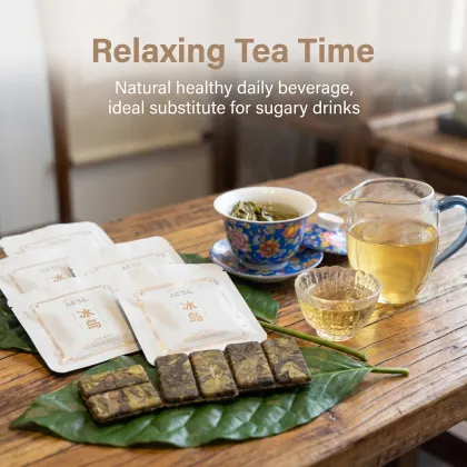 2026 Bingdao Golden Leaf Raw Puer hTea 8g Mini Cakes