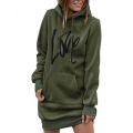 Women's Hooded Sweatshirt Drawstring Lightweight Dress