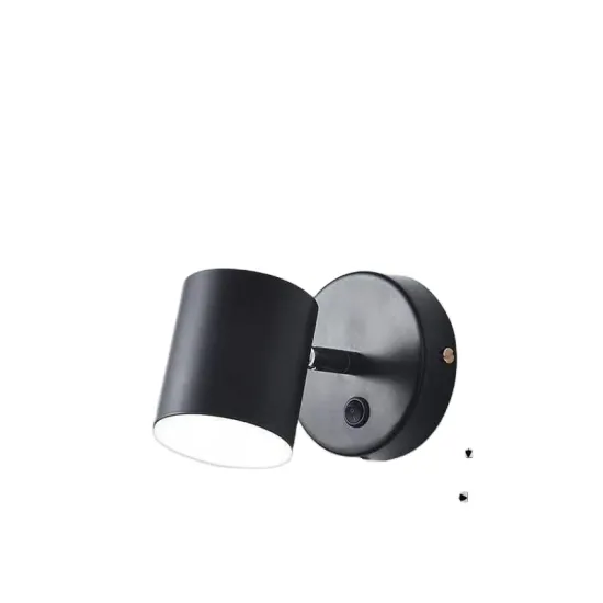 Creative Minimalist Bedroom Iron Indoor LED Wall Lamp