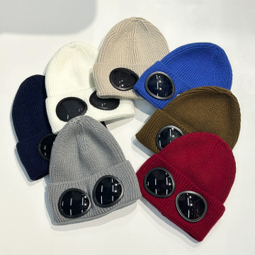 Luxury Custom Embroidered Logo Beanie Hat - Warm Knitted Cold Hat for Men and Women
