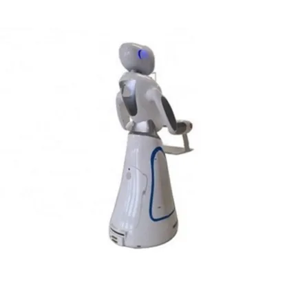 Double-decker Tray Cafe Robot With Display