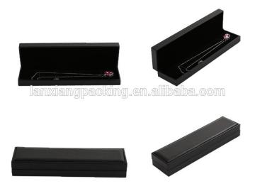Foldable Black Cardboard Box For Jewelry Gift Necklace