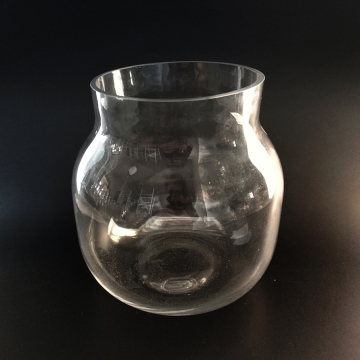 Vaso de vidro transparente feito à mão conjunto de 3