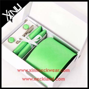 Good Quality Jacquard Woven Birthday Set Silk Jacquard Tie Boxed