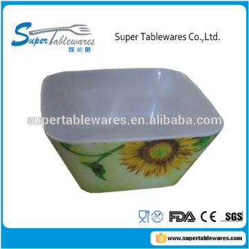 6" BPA free square melamine bowl