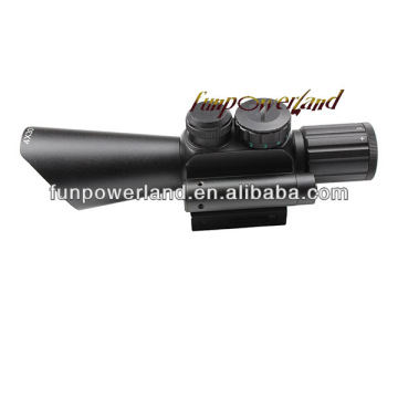 Funpowrland Compact M7 4X30 rifle scope red green Mil-Dot Reticle with side attached red laser sight/Tactical Optics Scopes