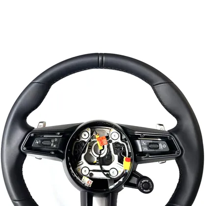 Customized Alcantara Fabric Cover for Porsche Steering Wheel