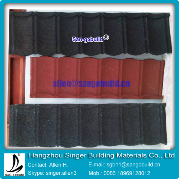 Stone coated metal tile