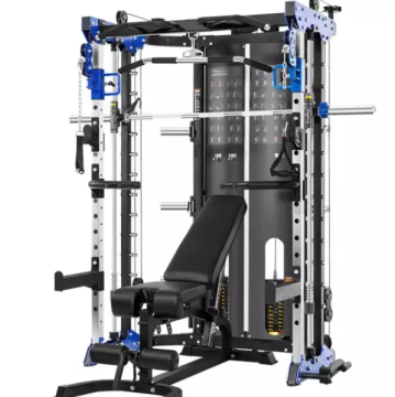Commercial Multi-Function Adjustable Squat Rack Power Cage Fitness Smith Machine