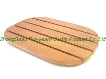 Wooden bath mat