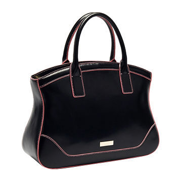 Women's bag,black color match pink thread , classic style,OEM orders are welcome