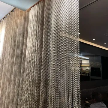 colorful Decorative Metal Mesh Drapery