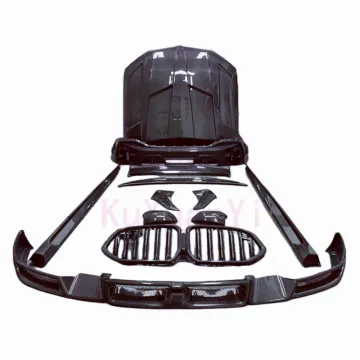High-Quality Carbon Fiber Bumper Edge Rear Diffuser and Side Skirt Hood Kit for B X6 G06