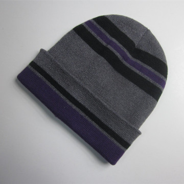 Cheap Striped Cuff Beanie Wholesale