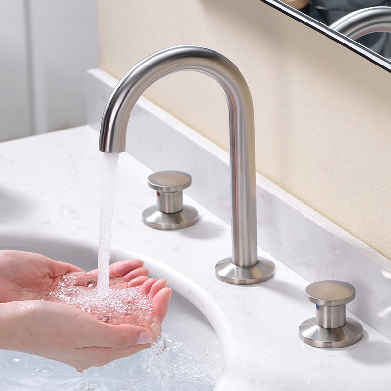 Hotel Square Hot Hot Cold Split Sensor Basin Faucet