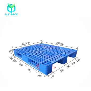 Durable Three-Runner Plastic Pallet for Logistics Packaging
