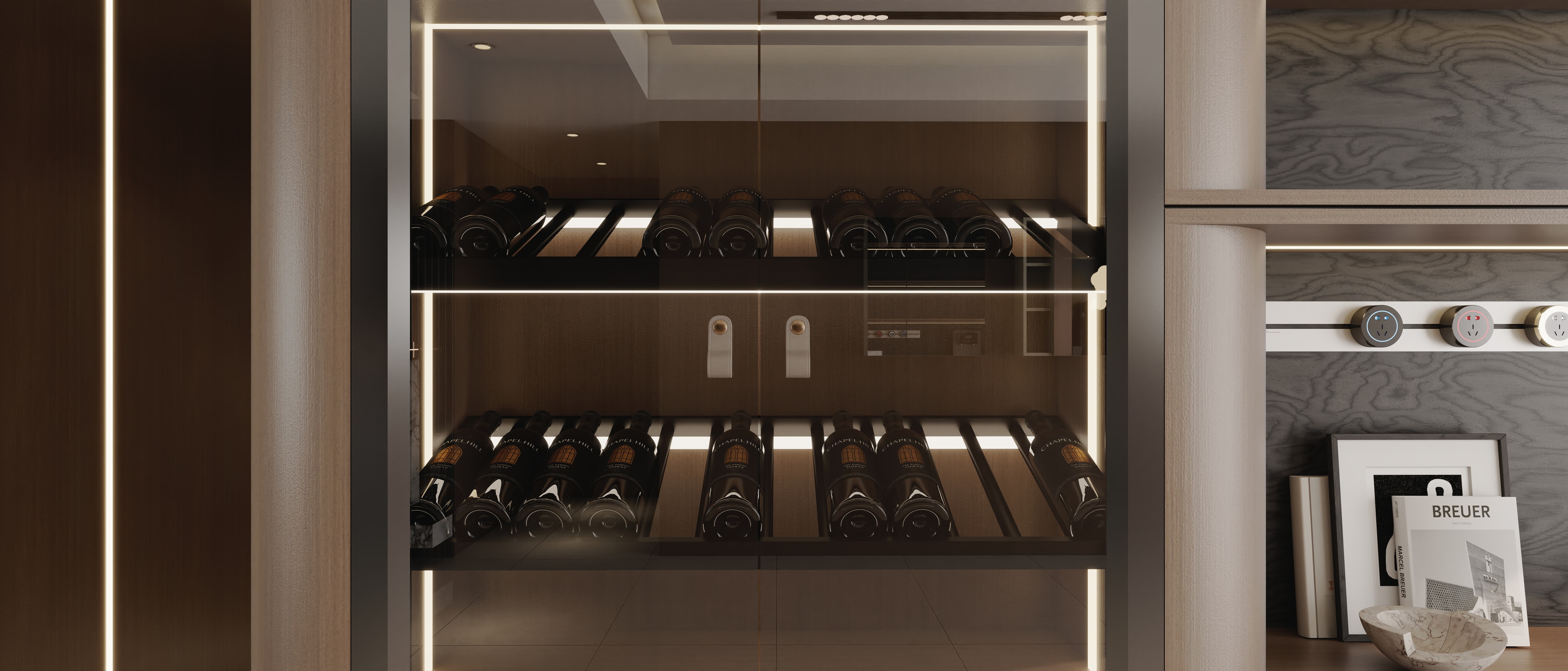 Итальянский обеденный шкаф с минимальным стилем