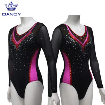 Dandy customized stage and dance wear gymnastic leotards for girl