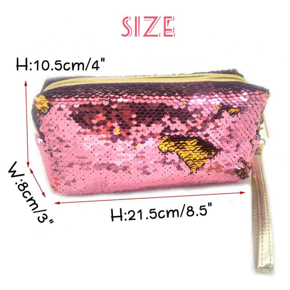 Glitter Double Color Sequin Pencil Case 5 Glitter Double Color Sequin Pencil Case 5