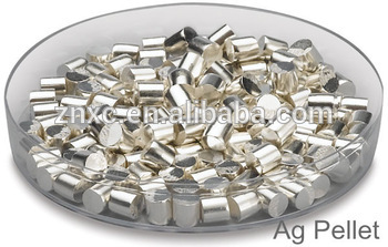 coating processing 6*6 mm high Purity 99.999% Ag silver granule                        
                                                Quality Assured