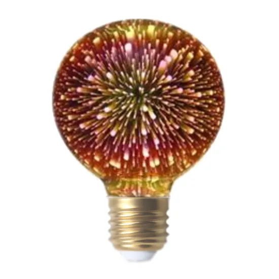 3D Fireworks LED Bulb G80: Illuminating Your Space with Vibrant, 3-Dimensional Light Effects