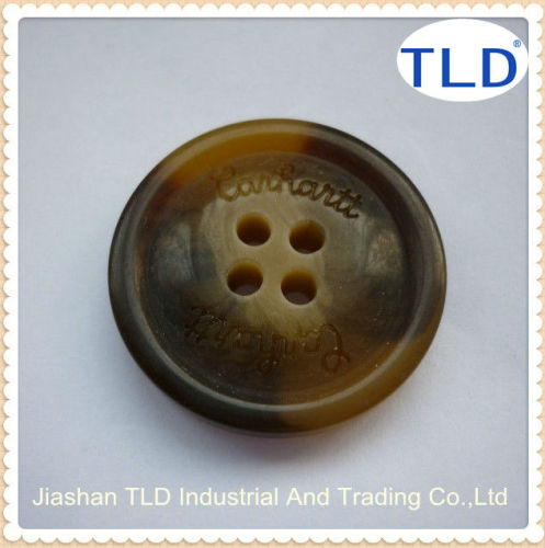 Logo Engraved Resin Buttons