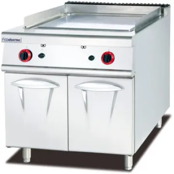 Luxury Commercial Kitchen Equipment Gas Lava Rock Grill with Cabinet
