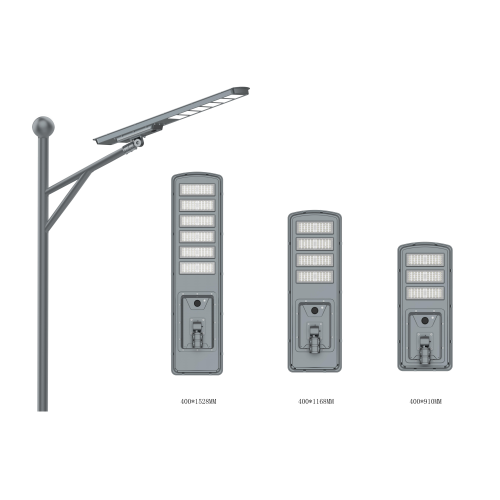 Farola solar de brazo corto personalizada