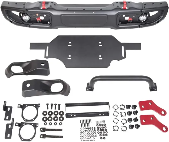 Steel Front Bumper 10th Anniversary Style for Wrangler JK 2007-2017