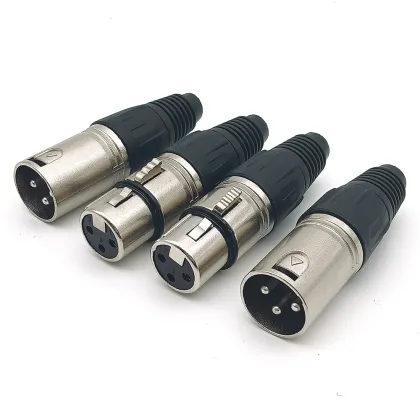 Microphone Audio Cable XLR Plug Adapter Connector