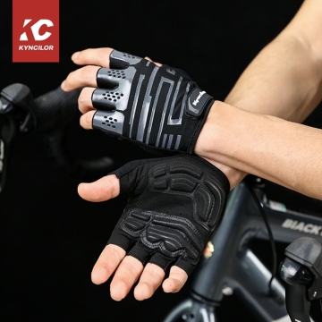 2023 Summer Shockproof Breathable Motorbike Riding Gloves - Black