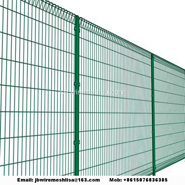 PVC-belagd Rolltop Fence BRC Pool Fence