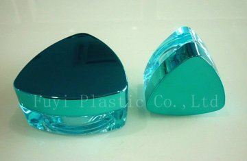 Triangular Empty Acrylic Cosmetic Container, Face Cream Container 5/10/15/30/50g