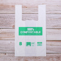 Bolsas de compras plásticas personalizadas de la camiseta biodegradable del compost