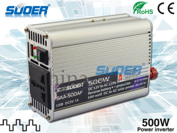 Suoer 500W Solar Power Inverter 12V 220V Power Inverter with USB Interface