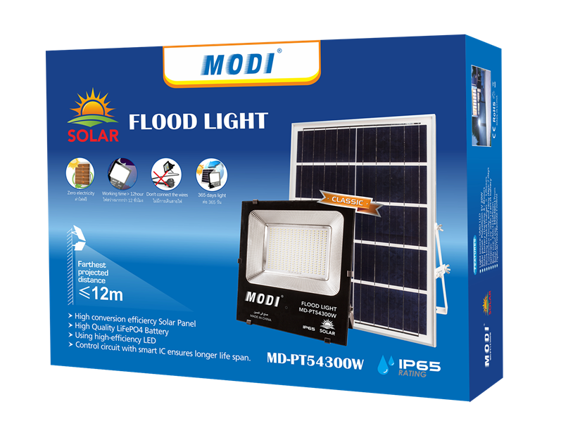 Automatically turn on/off Solar flood lights