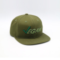 Sombrero Snapback de bordado 3D de Ejército Green